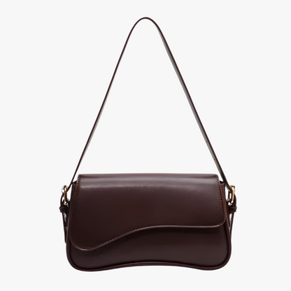 Sac en Cuir Végétalien Style Baguette - Femme - Fiora