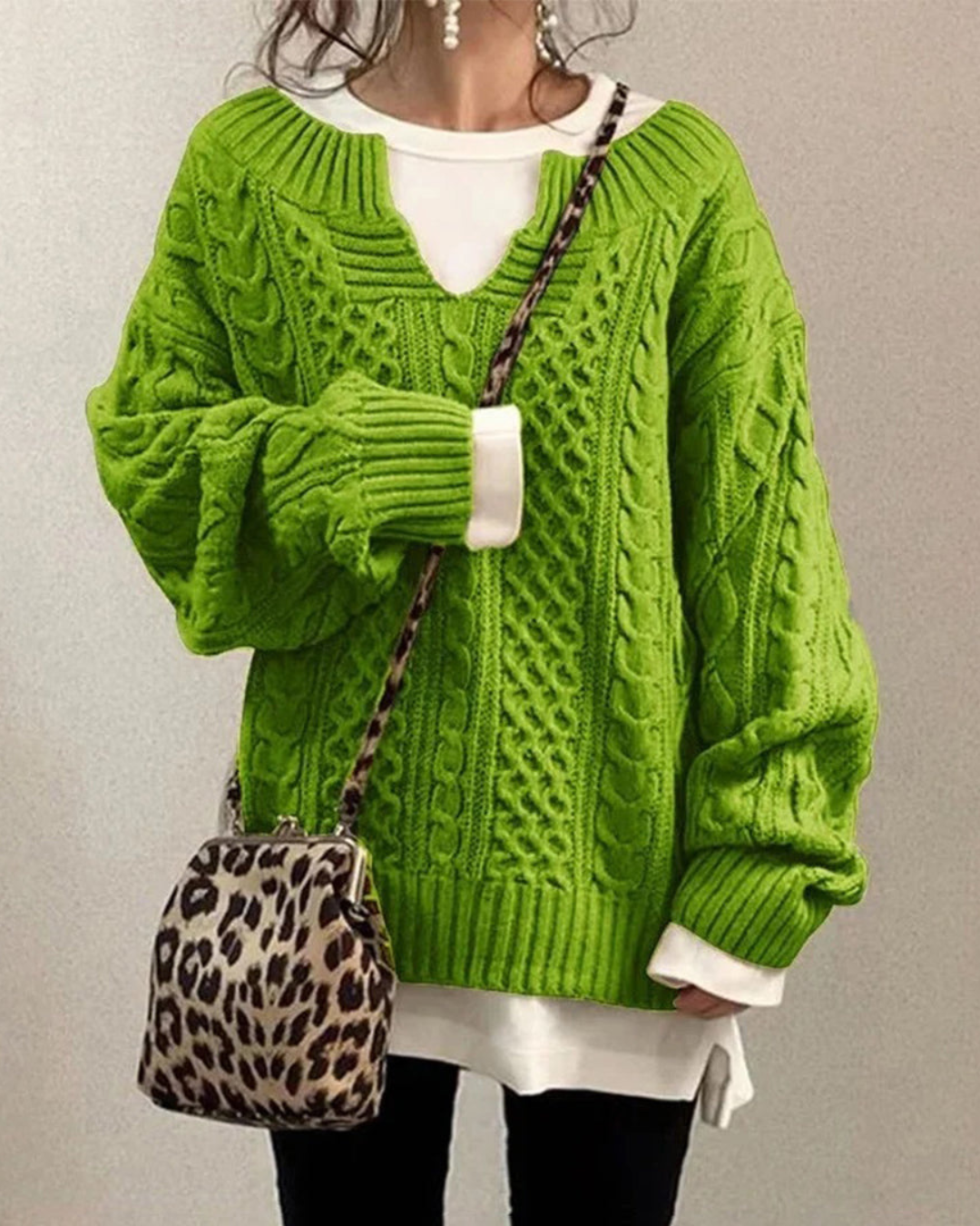 Pull Oversize Col Montant - Femme - Beryna