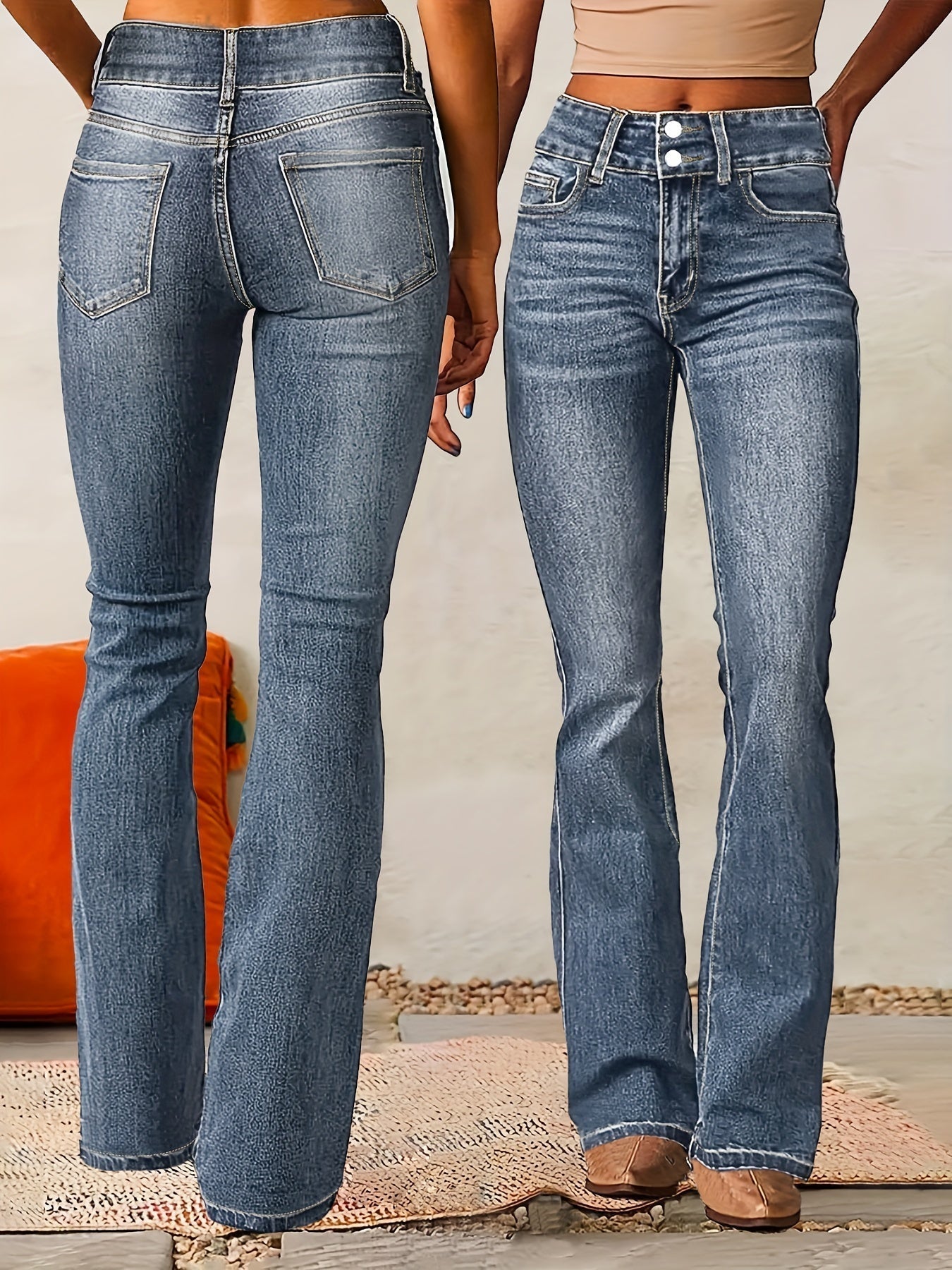 Jean Large Élastique - Femme - Ayvra