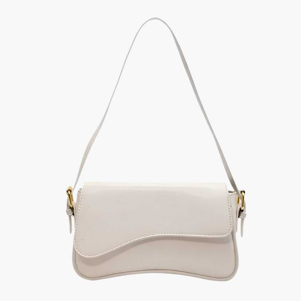Sac en Cuir Végétalien Style Baguette - Femme - Fiora