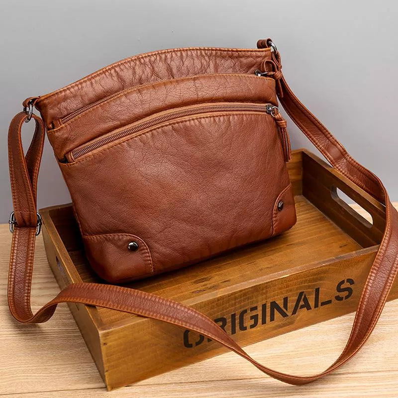 Sac en Cuir à Bandoulière - Femme - Clymara