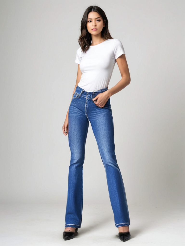 Jean Large Élastique - Femme - Ayvra