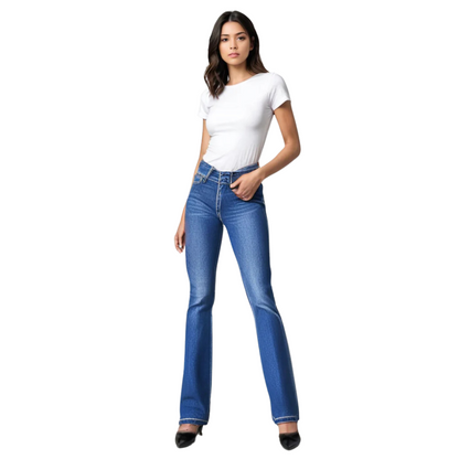 Jean Large Élastique - Femme - Ayvra
