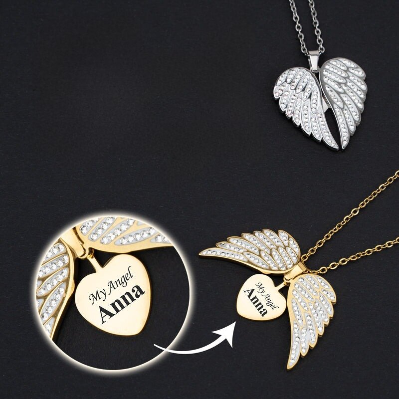 Collier Cœur d'Ange Personnalisé