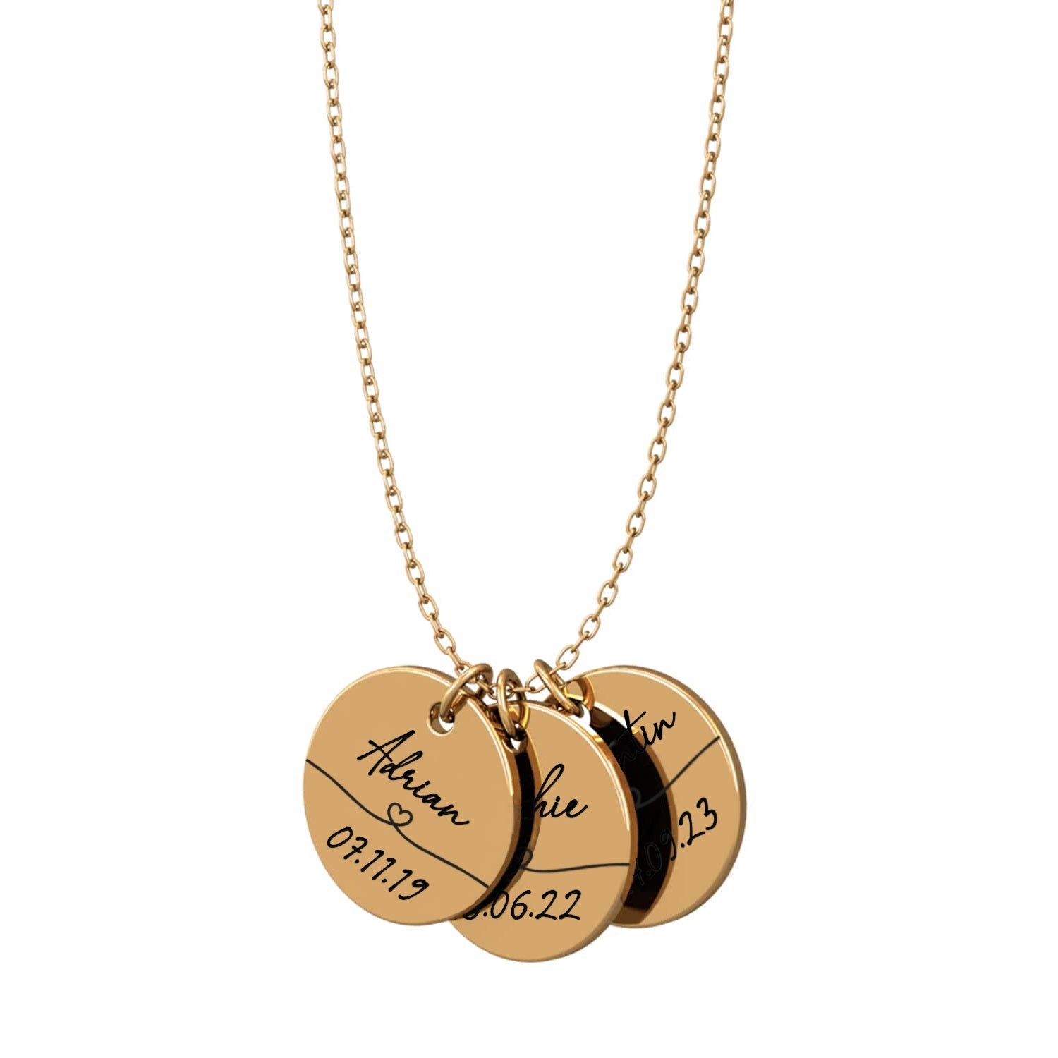 Collier personnalisé avec prénom & date – Solène®