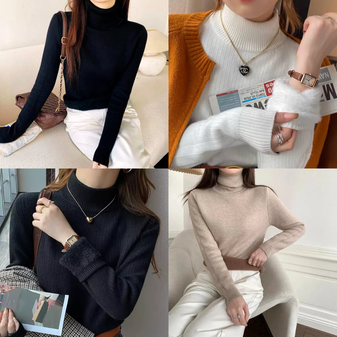 Pull Doublé en Velours - Femme - Velarya
