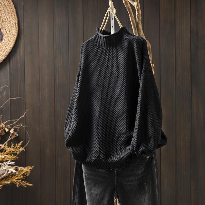 Pull Côtelé Col Roulé - Femme - Aralyne