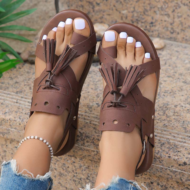 Sandales Bohèmes Décontractées - Femme - Soléna