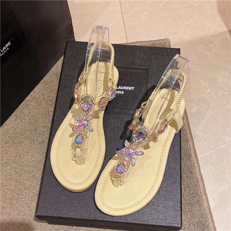 Sandales Décontractées avec Strass - Femme - Zoraya