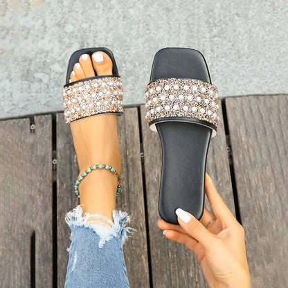 Chaussons Décontractées en Perles - Femme - Pélora