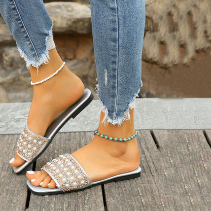 Chaussons Décontractées en Perles - Femme - Pélora