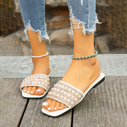 Chaussons Décontractées en Perles - Femme - Pélora