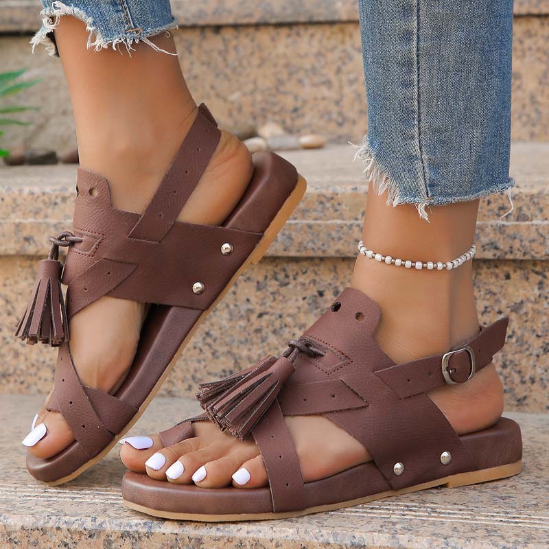 Sandales Bohèmes Décontractées - Femme - Soléna