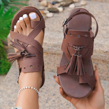 Sandales Bohèmes Décontractées - Femme - Soléna