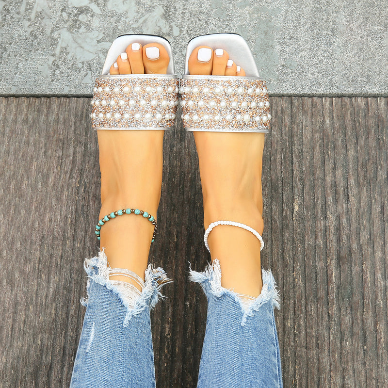 Chaussons Décontractées en Perles - Femme - Pélora