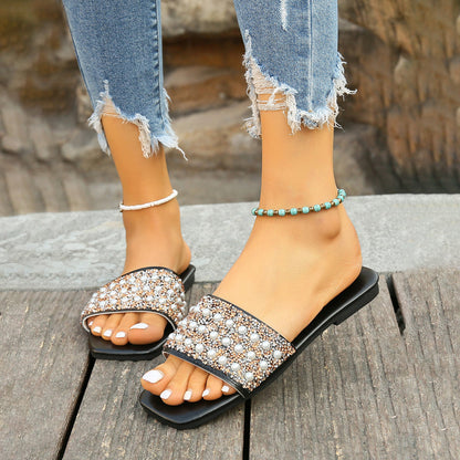Chaussons Décontractées en Perles - Femme - Pélora