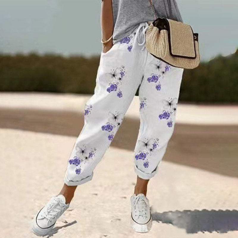 Pantalon Fleuri - Femme - Melaya