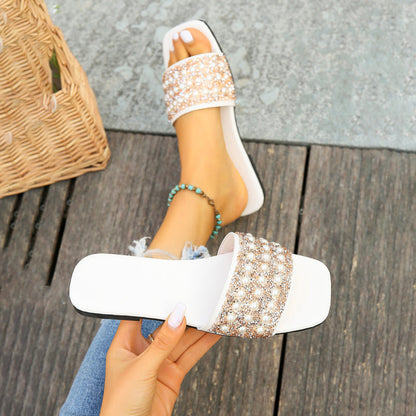 Chaussons Décontractées en Perles - Femme - Pélora