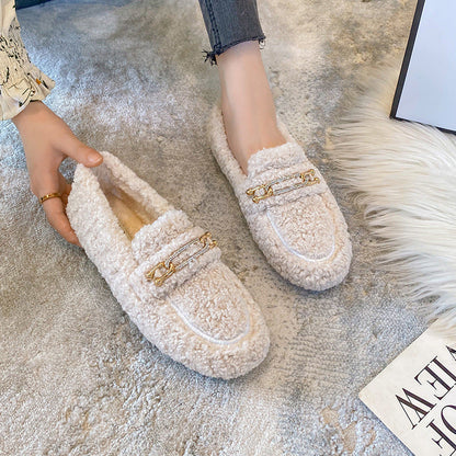 Mocassins de Luxe en Peluche - Femme - Velura