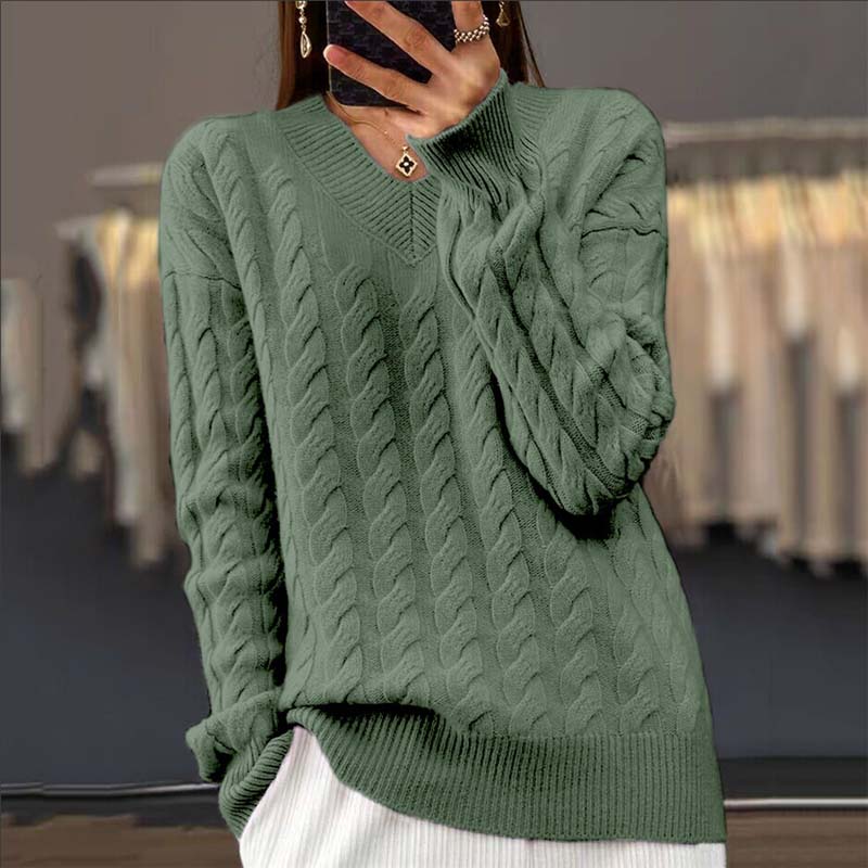 Pull Torsadé Décontracté - Femme - Torsalya