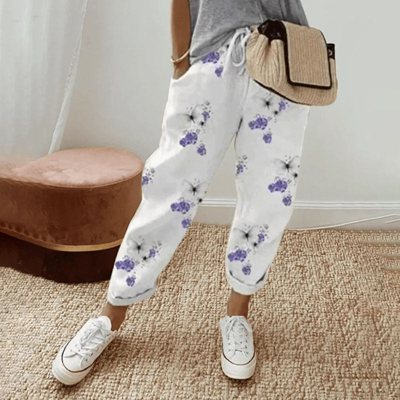 Pantalon Fleuri - Femme - Melaya