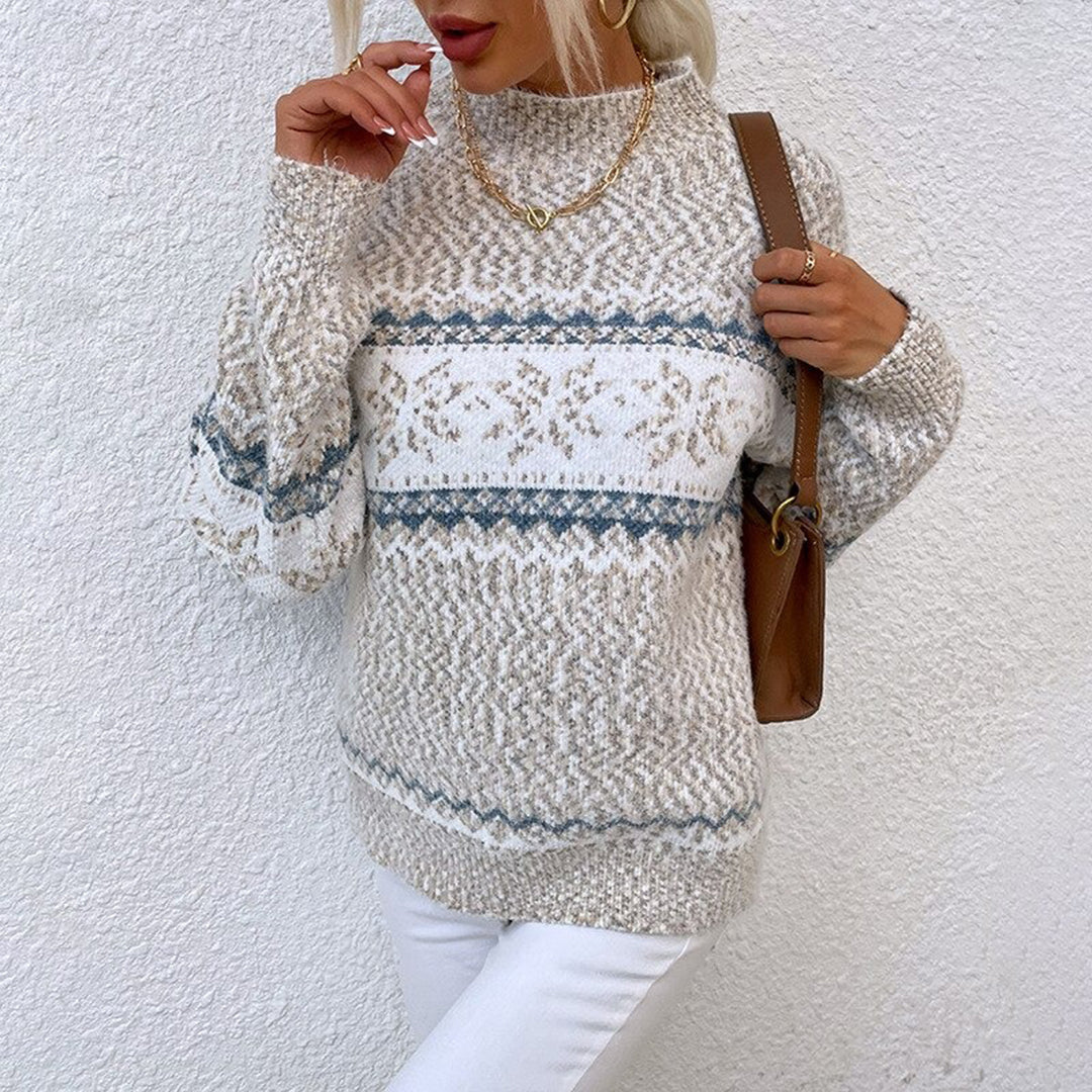 Pull Zippé Col Montant - Femme - Lurelia