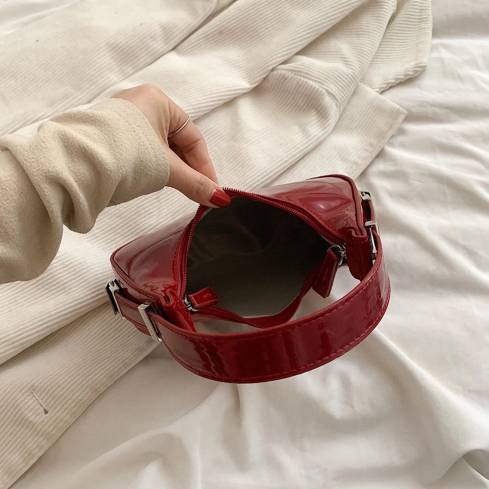 Sac en Simili Cuir Style Épaule - Femme - Cherraya