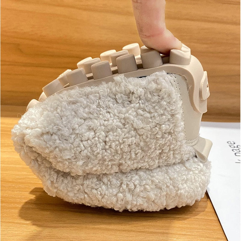 Mocassins de Luxe en Peluche - Femme - Velura