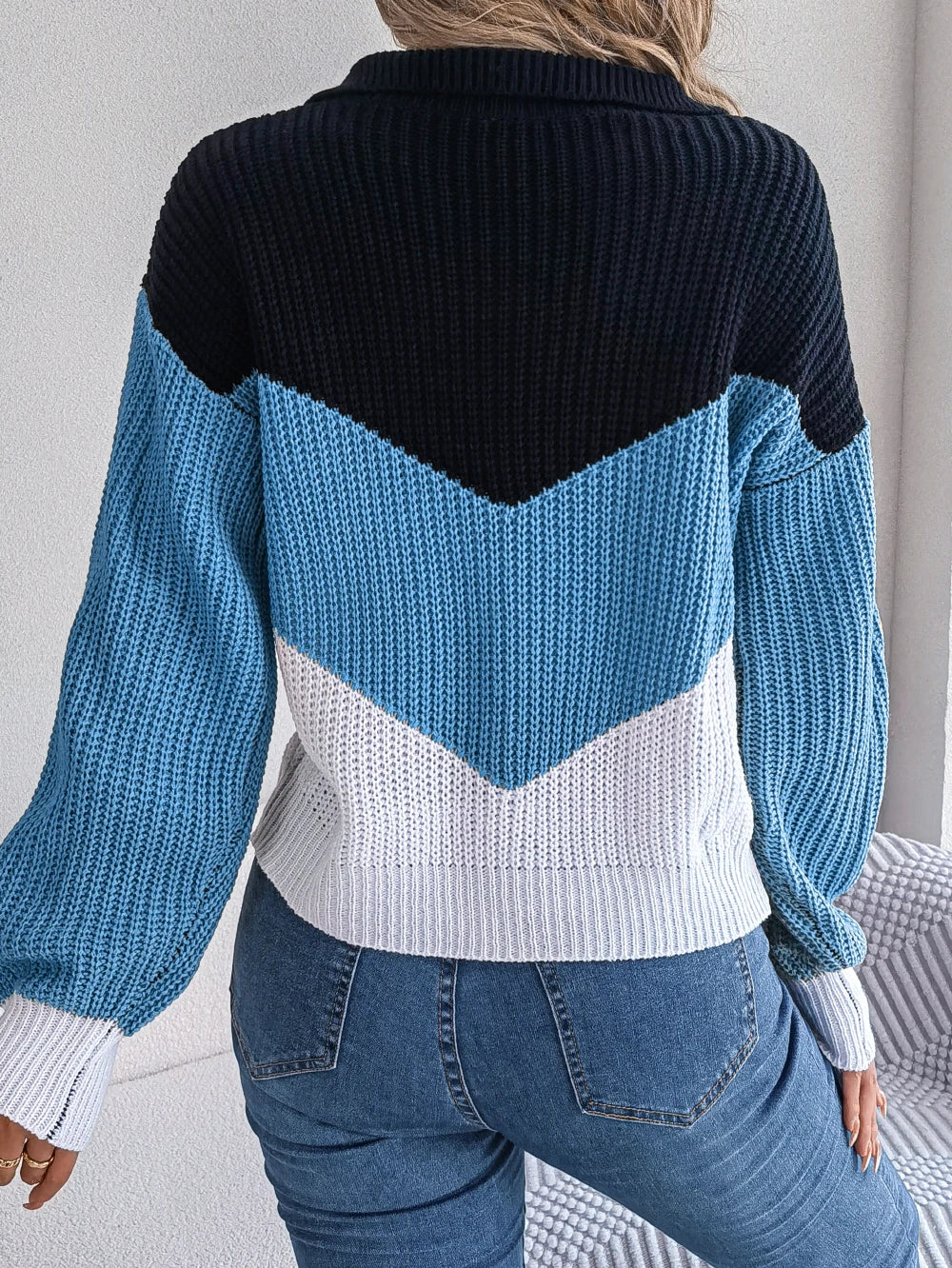 Pull Oversize Col Roulé - Femme - Phaelya