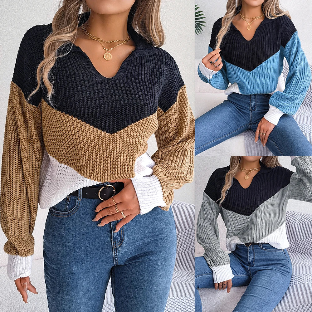 Pull Oversize Col Roulé - Femme - Phaelya