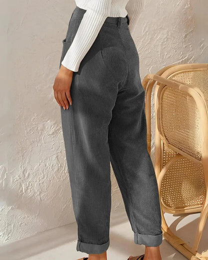 Pantalon en Velours Côtelé - Femme - Julora