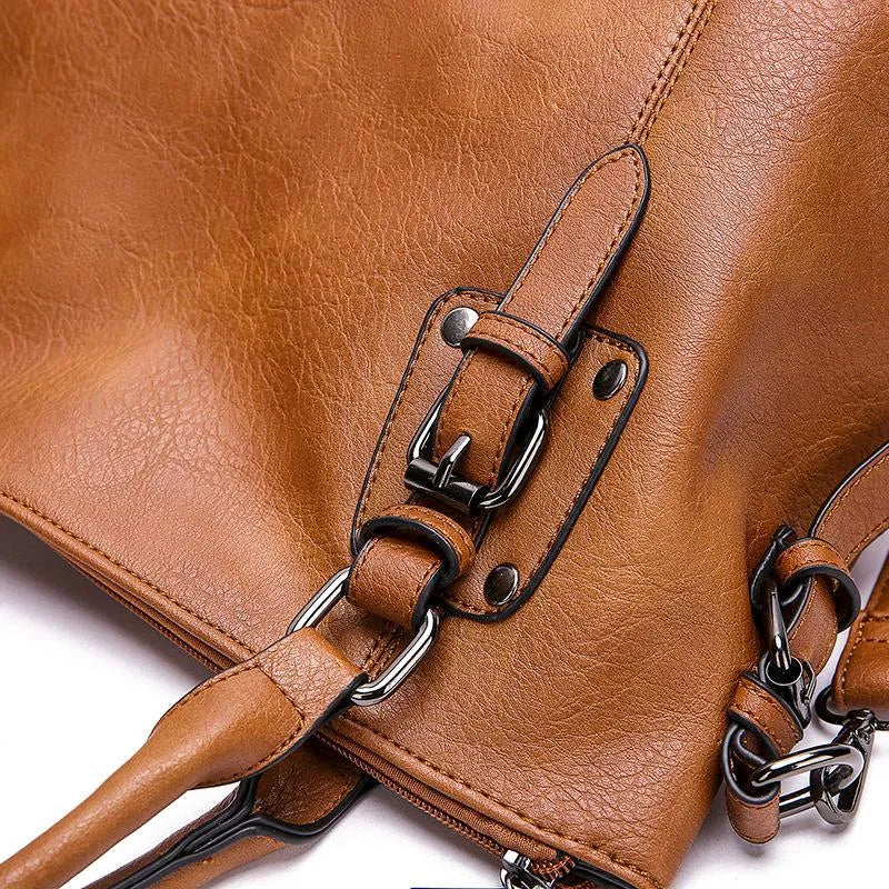Sac en Cuir à Bandoulière - Femme - Elenya
