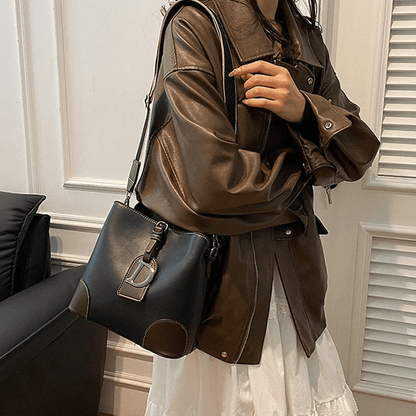 Sac en Cuir à Bandoulière - Femme - Cuiralya