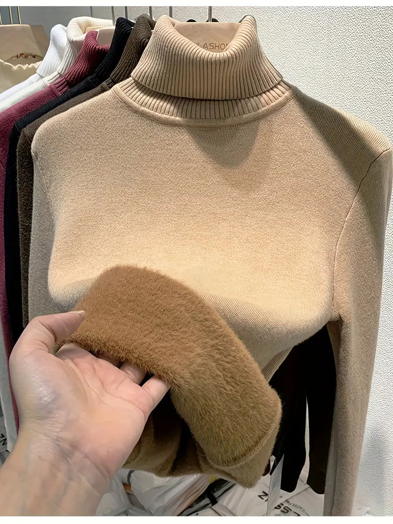 Pull Doublé en Velours - Femme - Velarya
