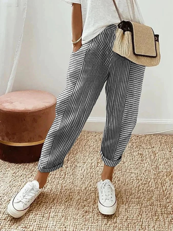 Pantalon Coton et Lin - Femme - Lorya