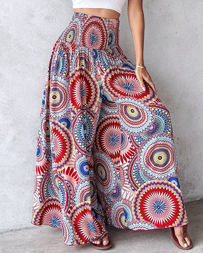 Pantalon Large Taille Haute - Femme - Karvya