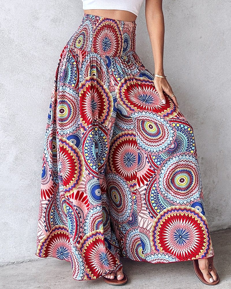 Pantalon Large Taille Haute - Femme - Karvya