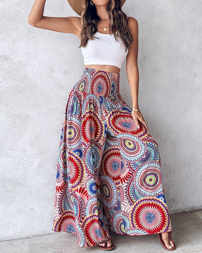 Pantalon Large Taille Haute - Femme - Karvya