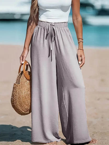 Pantalon Large Fluide - Femme - Elassya