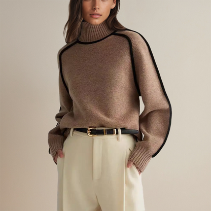 Pull Oversize Col Roulé - Femme - Scarella