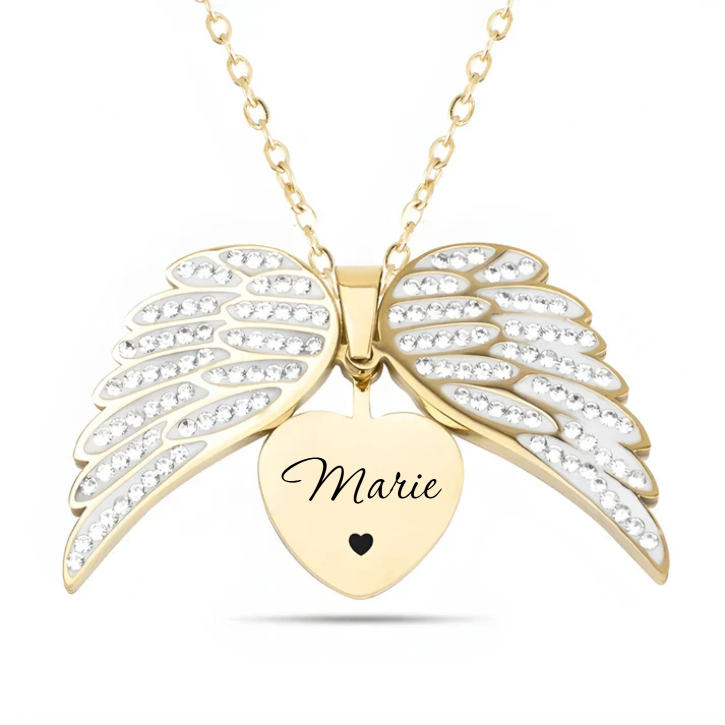 Collier Ailes d'Amour Personnalisée - My Angel