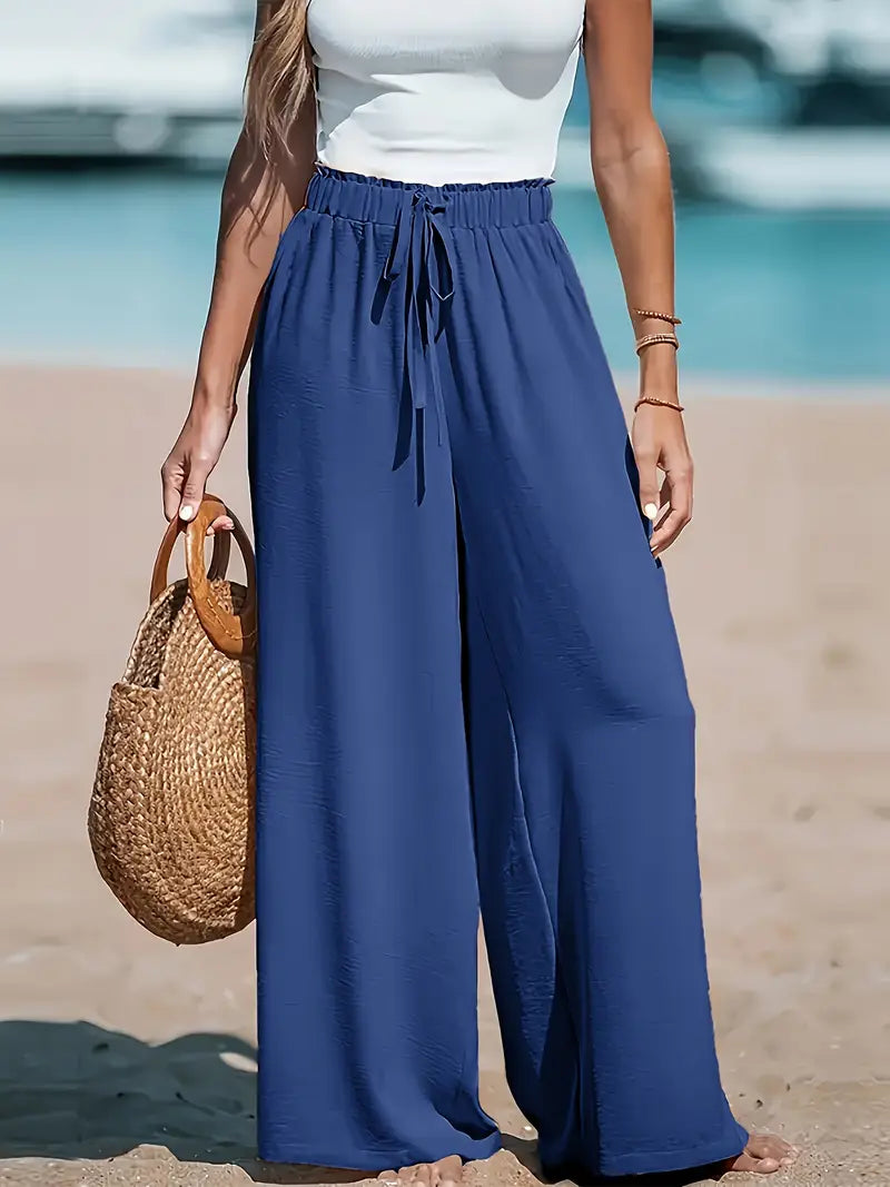 Pantalon Large Fluide - Femme - Elassya