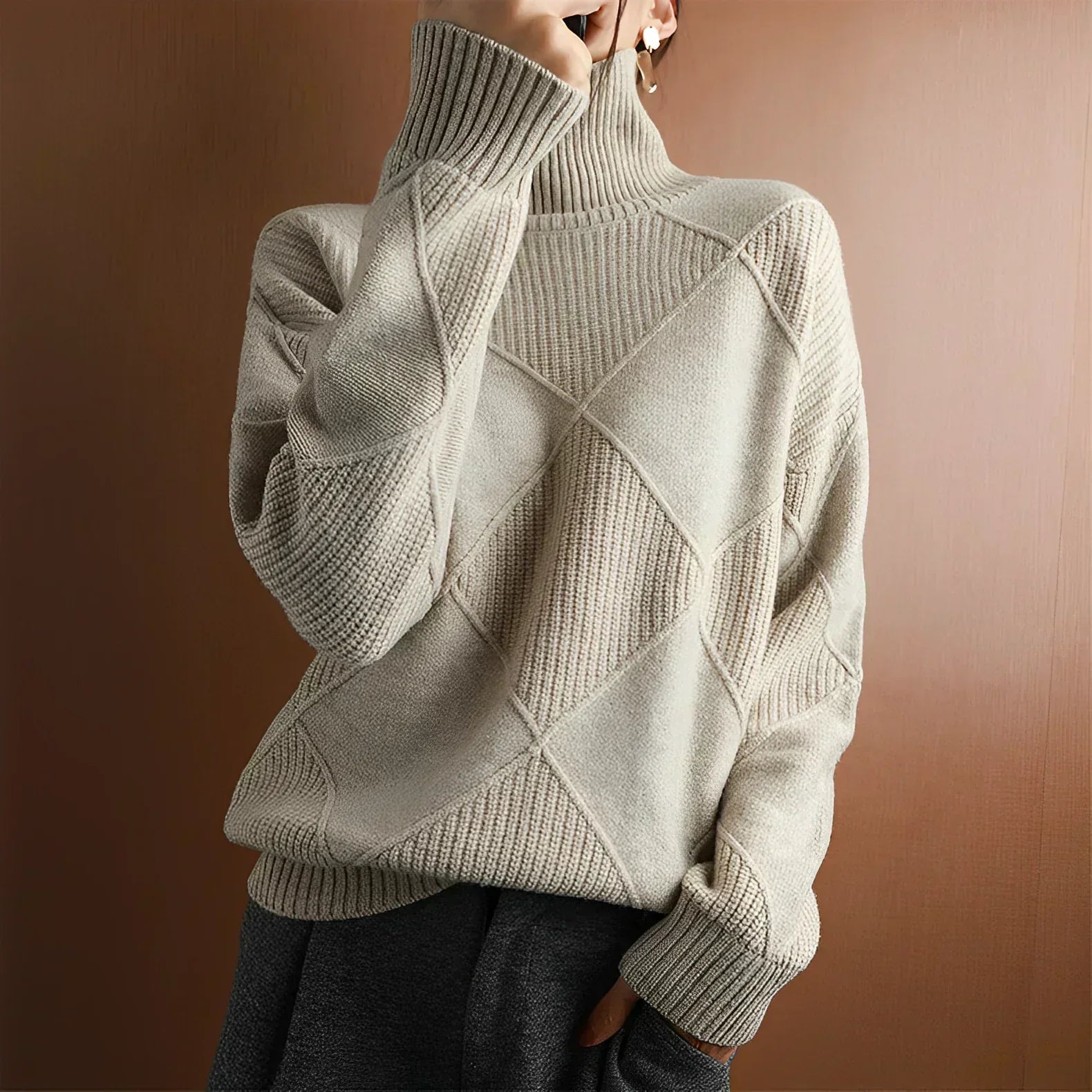 Pull Zippé Col Montant - Femme - Myrelle