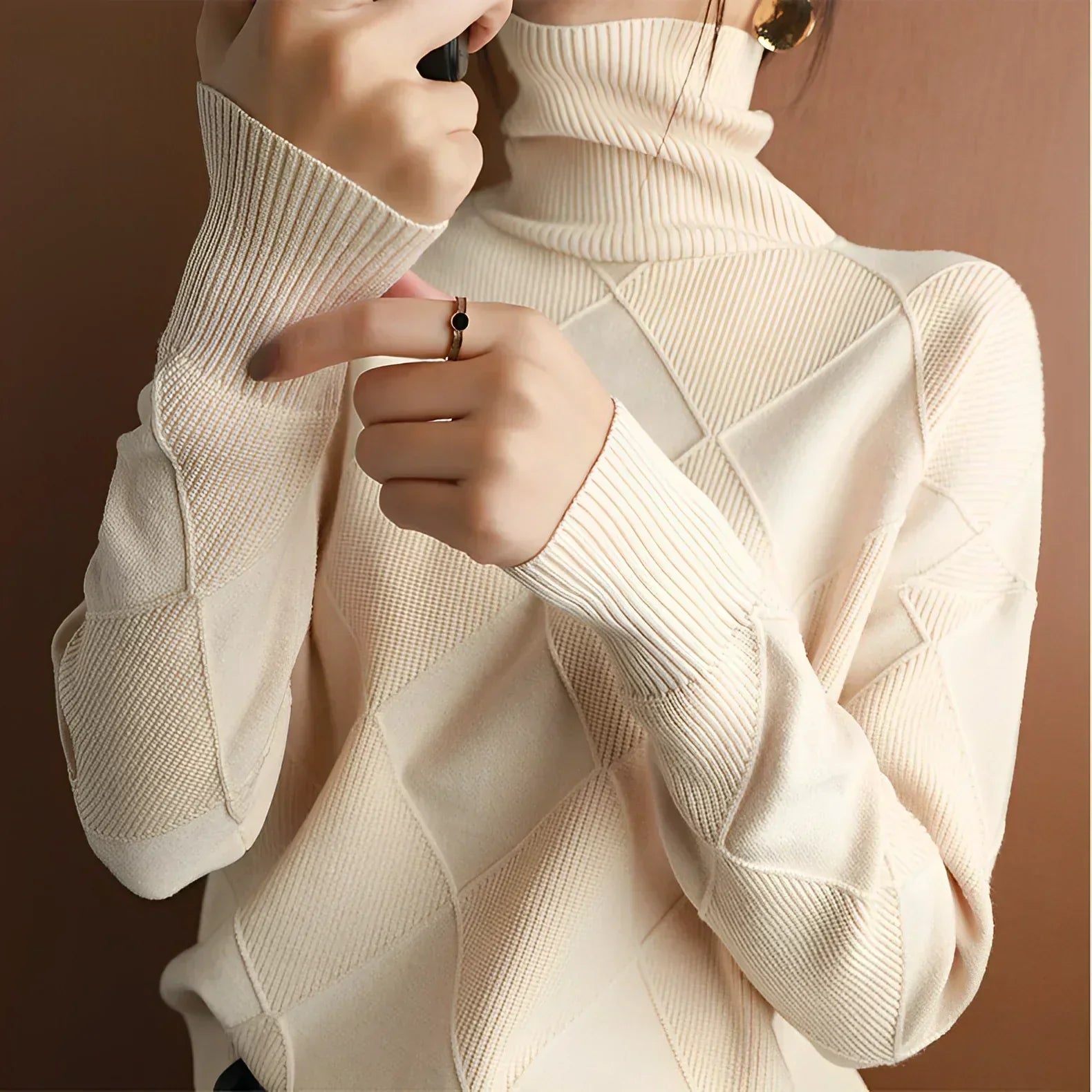 Pull Zippé Col Montant - Femme - Myrelle