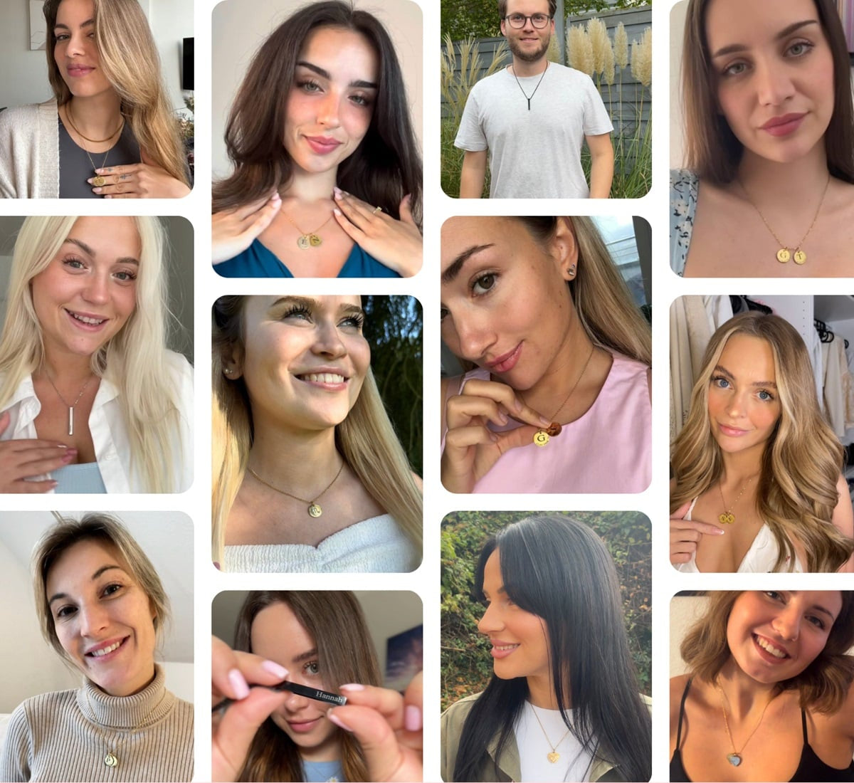 Collier personnalisé cœur avec prénom & date – Amora®