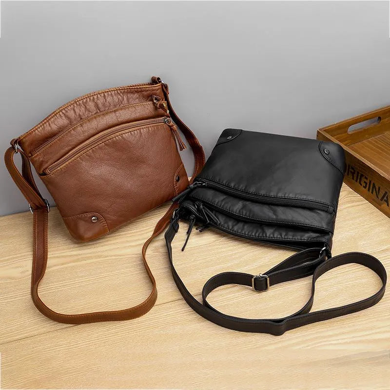 Sac en Cuir à Bandoulière - Femme - Clymara