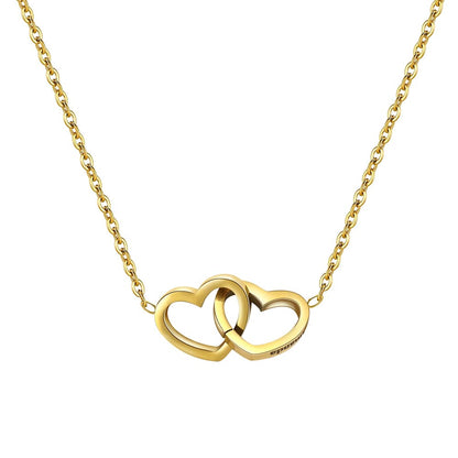 Collier cœur personnalisé avec coffret rose rotatif – Éternelle Fleur®