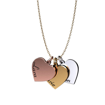 Collier personnalisé à cœurs – Amélia®