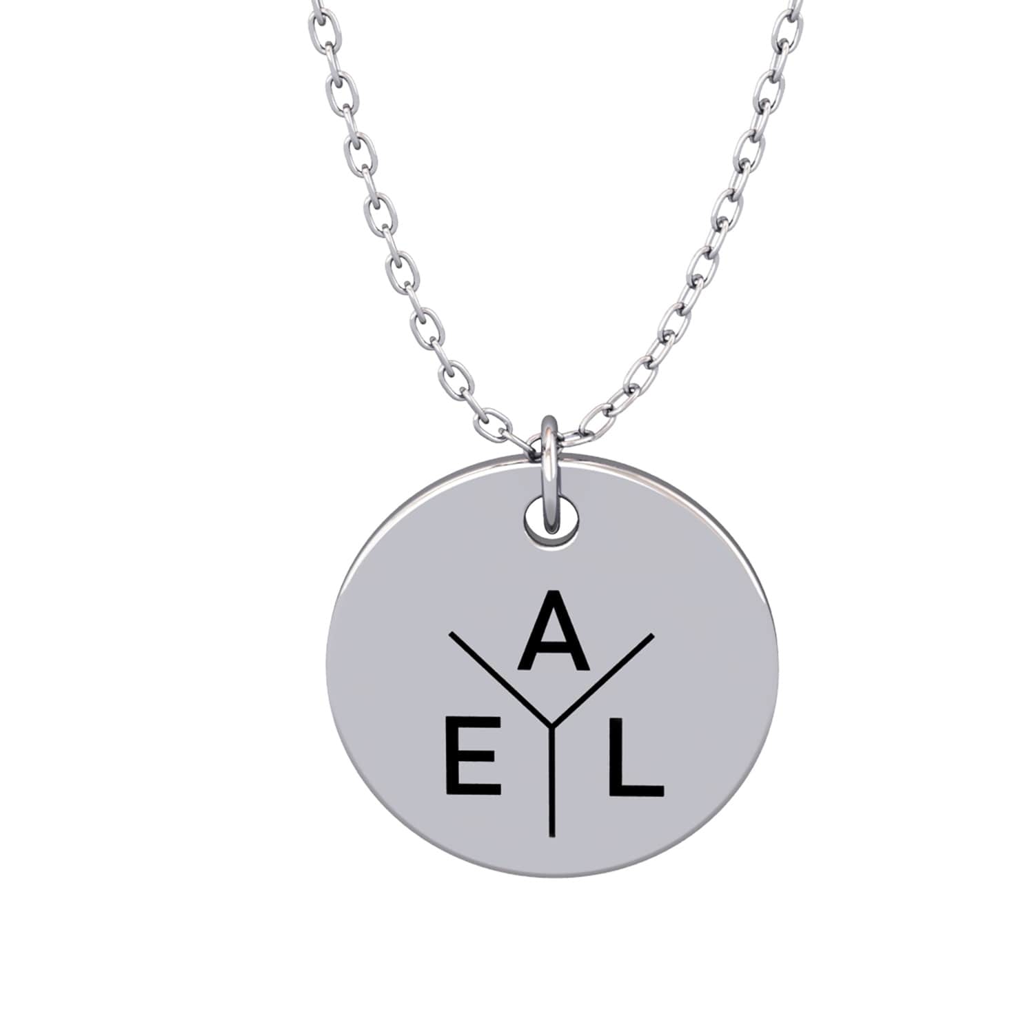 Collier personnalisé avec initiales gravées – Lignée®