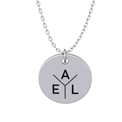 Collier personnalisé avec initiales gravées – Lignée®